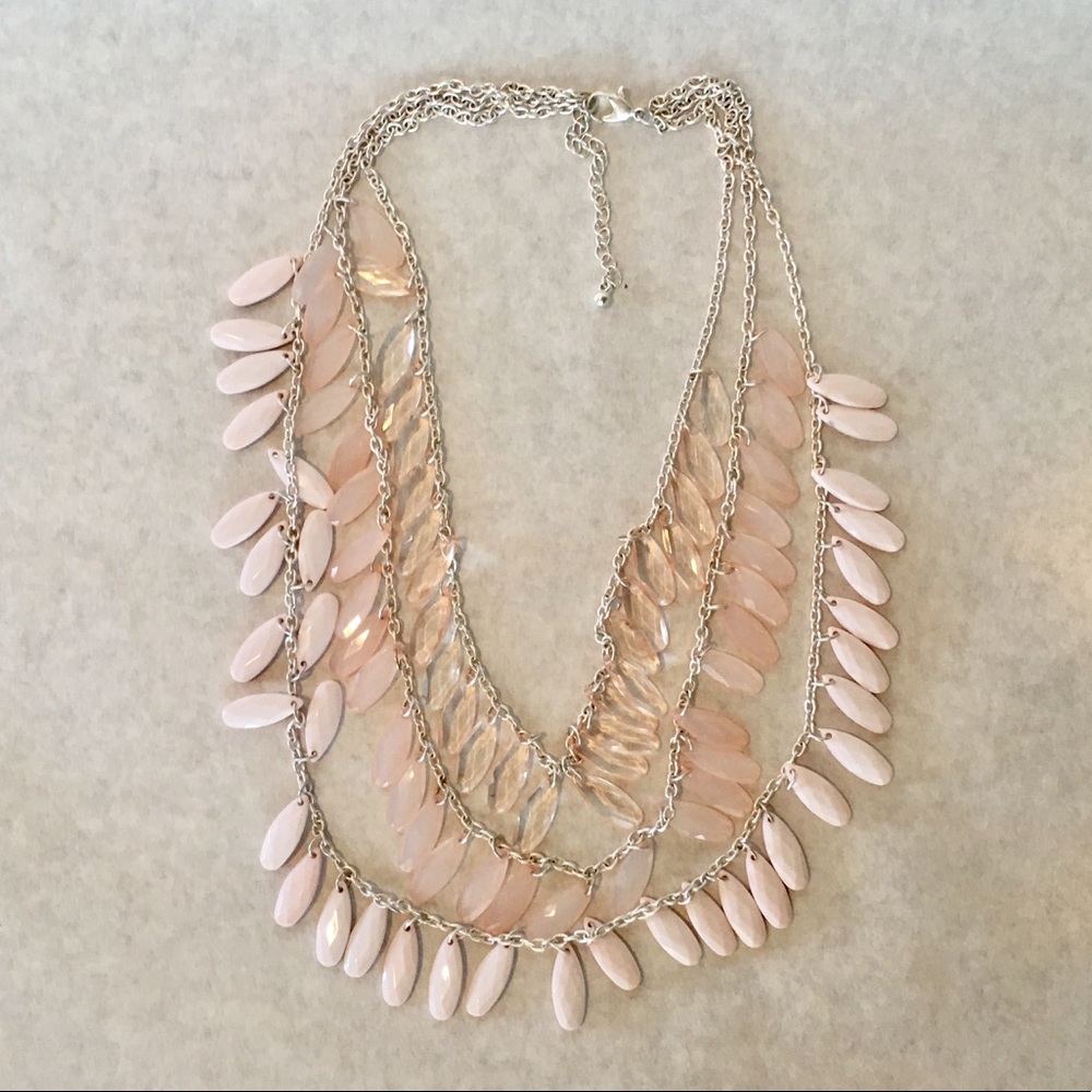Pink beaded necklace